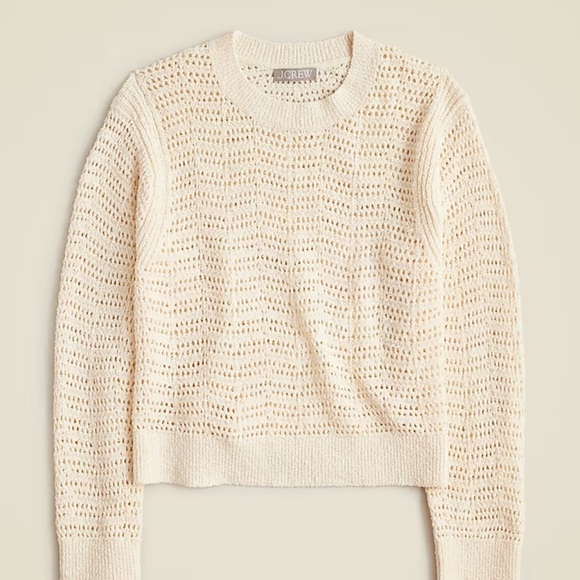 J. Crew Sweaters - J. Crew Pointelle crewneck sweater